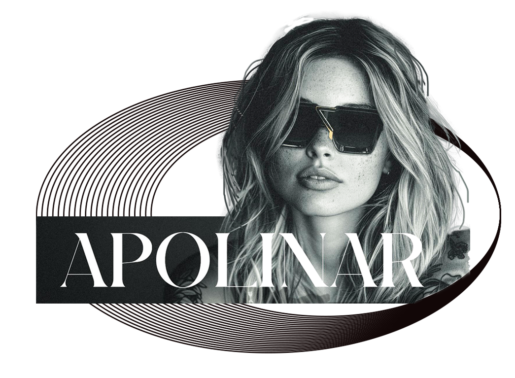 APOLINAR Black Exotic hat white logo