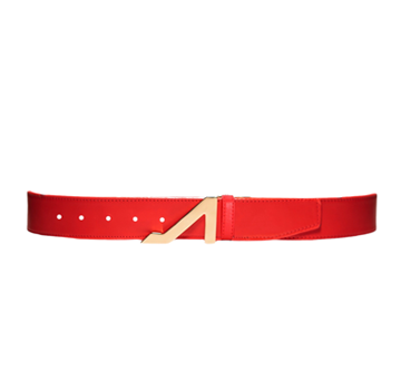 RED with GOLD BUCKLE