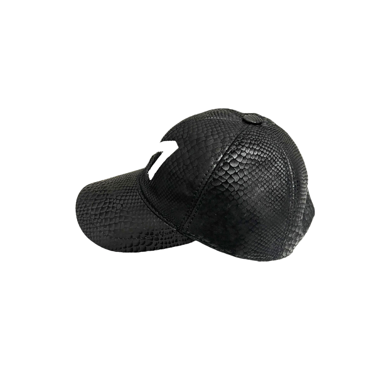 APOLINAR Black Exotic hat white logo